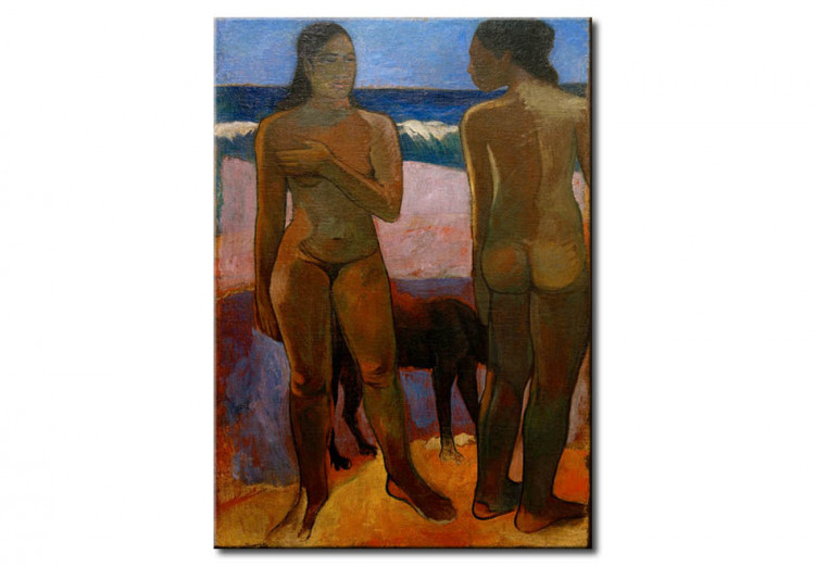 Copie de tableau Deux femmes tahitiennes sur la plage 51490
