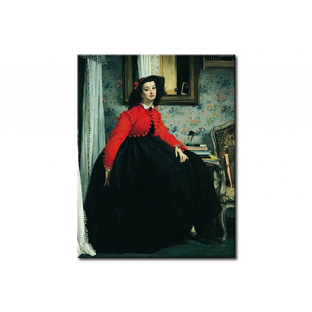 Quadro Famoso Portrait Of Mlle. L.L. (Young Lady In A Red Jacket)