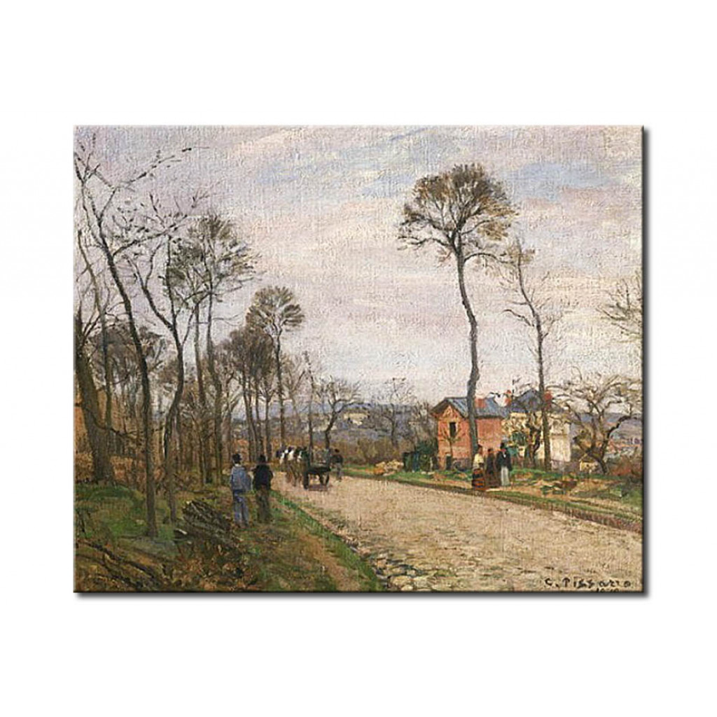 Schilderij  Camille Pissarro: The Road From Louveciennes