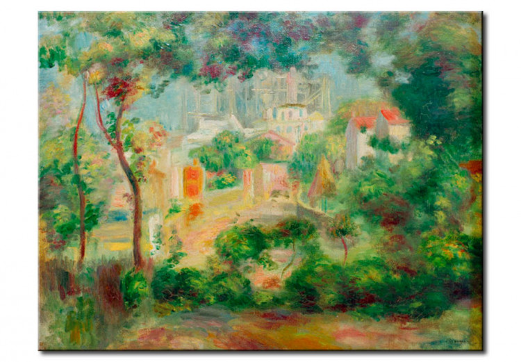 Reprodukcja obrazu Les jardins de Montmartre donnant vue à Sacre-Coeur en chantier 54390