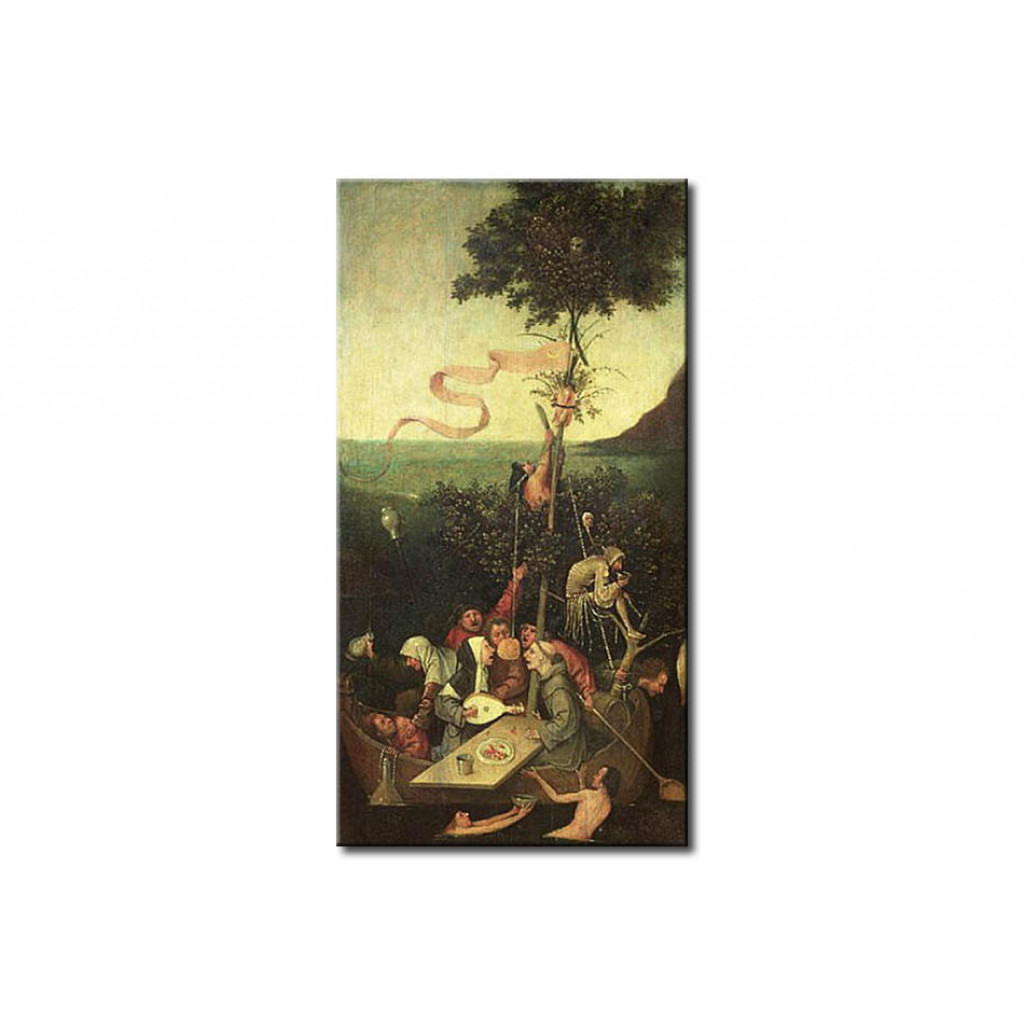 Schilderij  Hieronymus Bosch: The Ship Of Fools