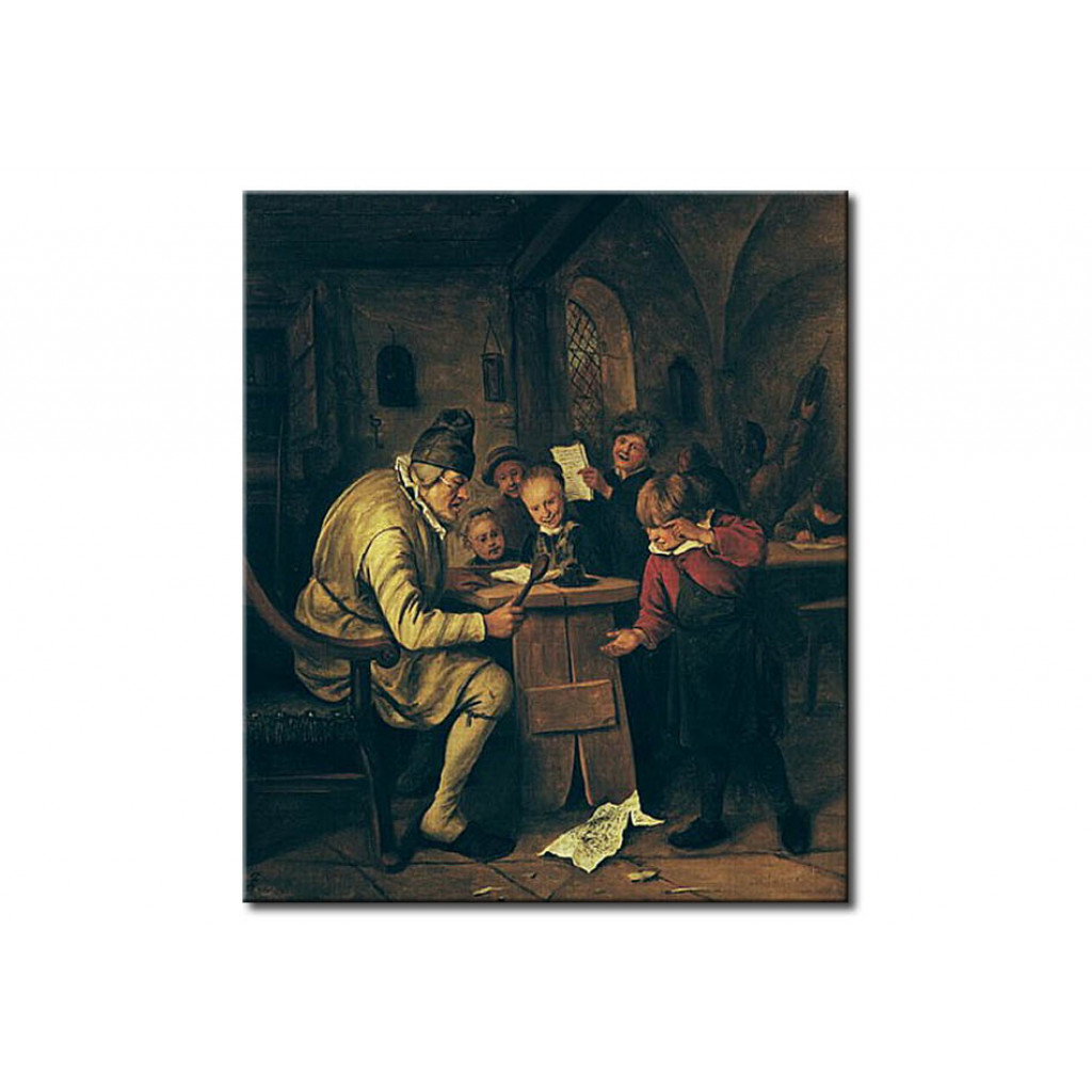 Schilderij  Jan Steen: The School Master