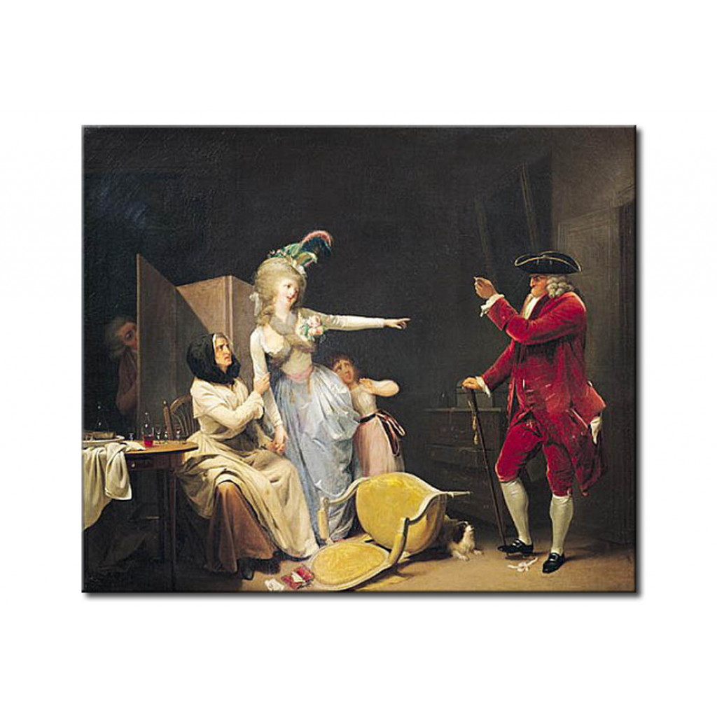 Schilderij  Louis-Léopold Boilly: The Jealous Old Man