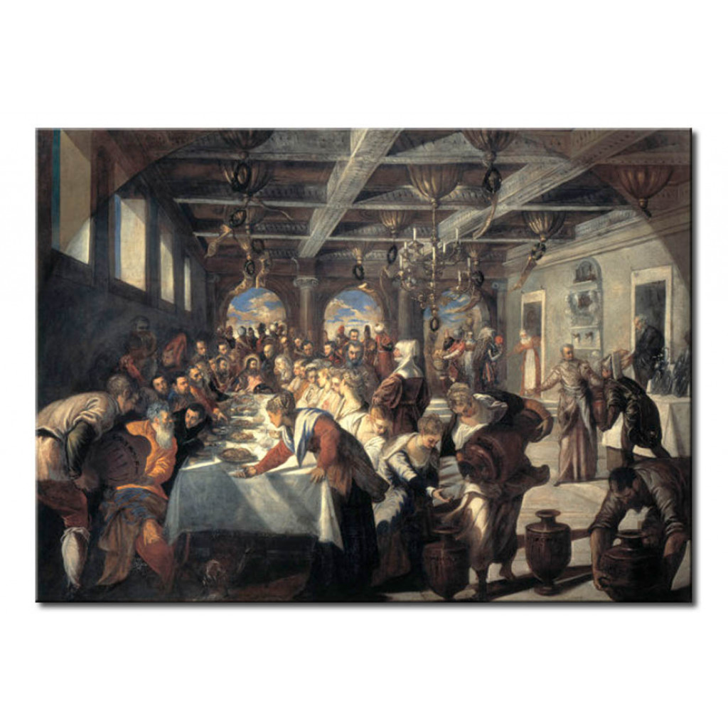 Schilderij  Tintoretto: The Wedding At Cana