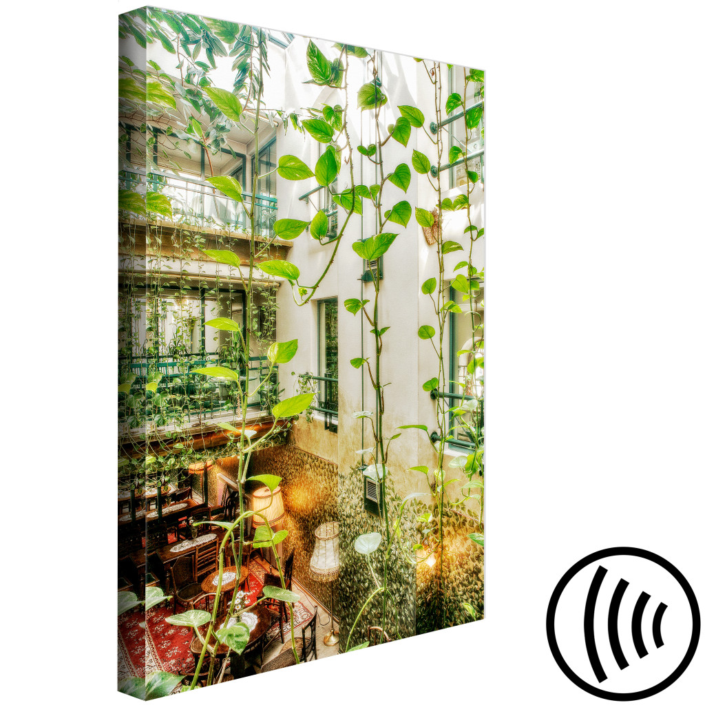 Quadro Cracow: Cafe With Ivy (1 Part) Vertical
