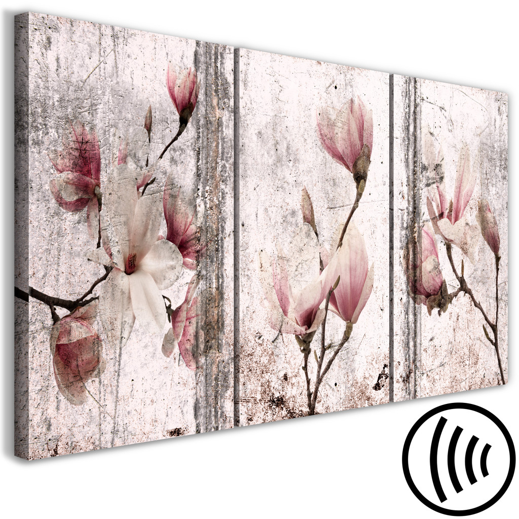 Schilderij  Magnolias: Delicate Sonata (3 Parts)