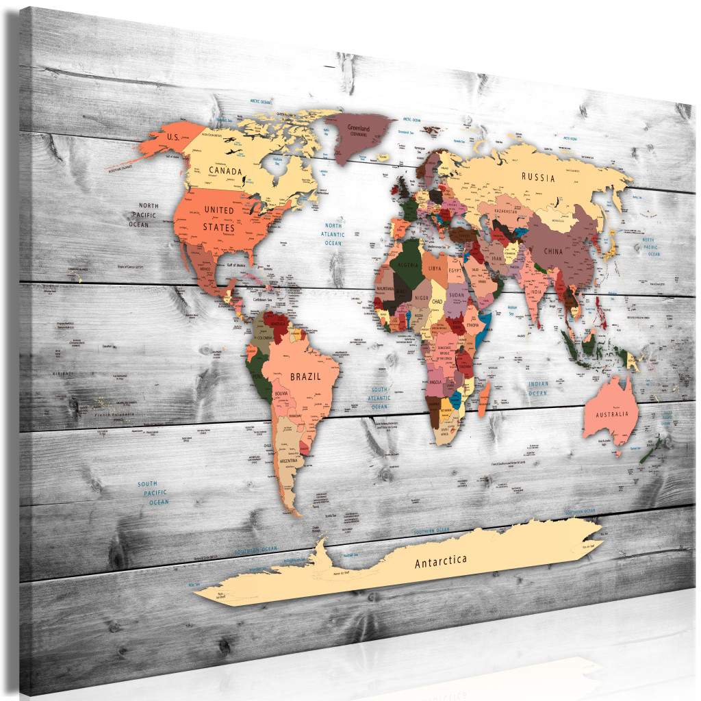 Duży Obraz XXL Mapa świata: Nowe Kierunki [Large Format]