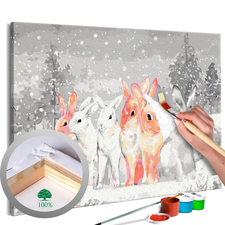 Paint by Number Kit Winter Bunnies 130701