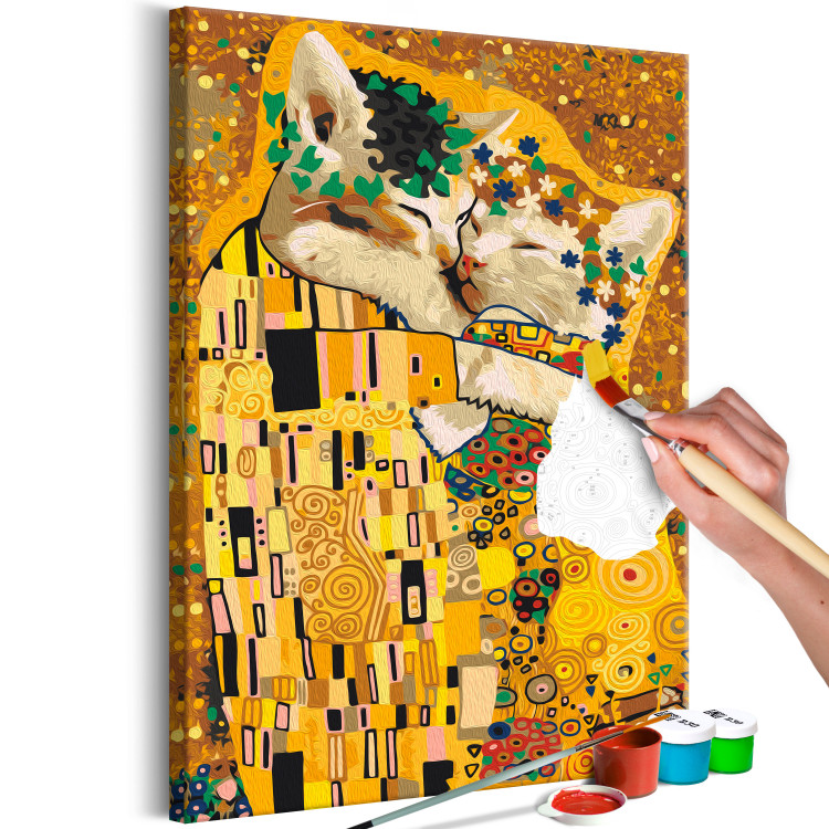 Tableau à peindre soi-même Kissing Cats 135201 additionalImage 3
