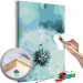 Cuadro para pintar por números Turquoise Dandelion  138501