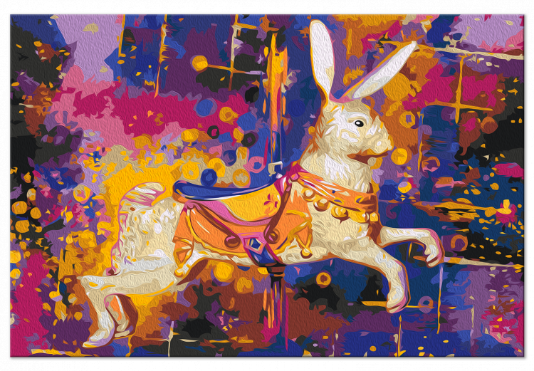 Paint by number Wonderland Rabbit - Artistic Abstraction With a Dressed Animal 144101 additionalImage 5