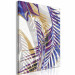 Obraz do malowania po numerach Wietrzny poranek - delikatne fioletowe gałązki palmy na szarym tle 146201 additionalThumb 5