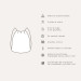 Mochila Beauty of a cat - white and ash-grey design with the caption 'Pretty' 147601 additionalThumb 4