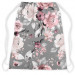 Worek plecak Pastelowy bukiet - subtelne kwiaty w odcieniach szarości i różu 147701 additionalThumb 2