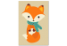 Painting Kit for Children Fox With a Scarf - Winter Portrait of a Cunning Animal 149801 additionalThumb 3