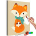 Painting Kit for Children Fox With a Scarf - Winter Portrait of a Cunning Animal 149801 additionalThumb 6