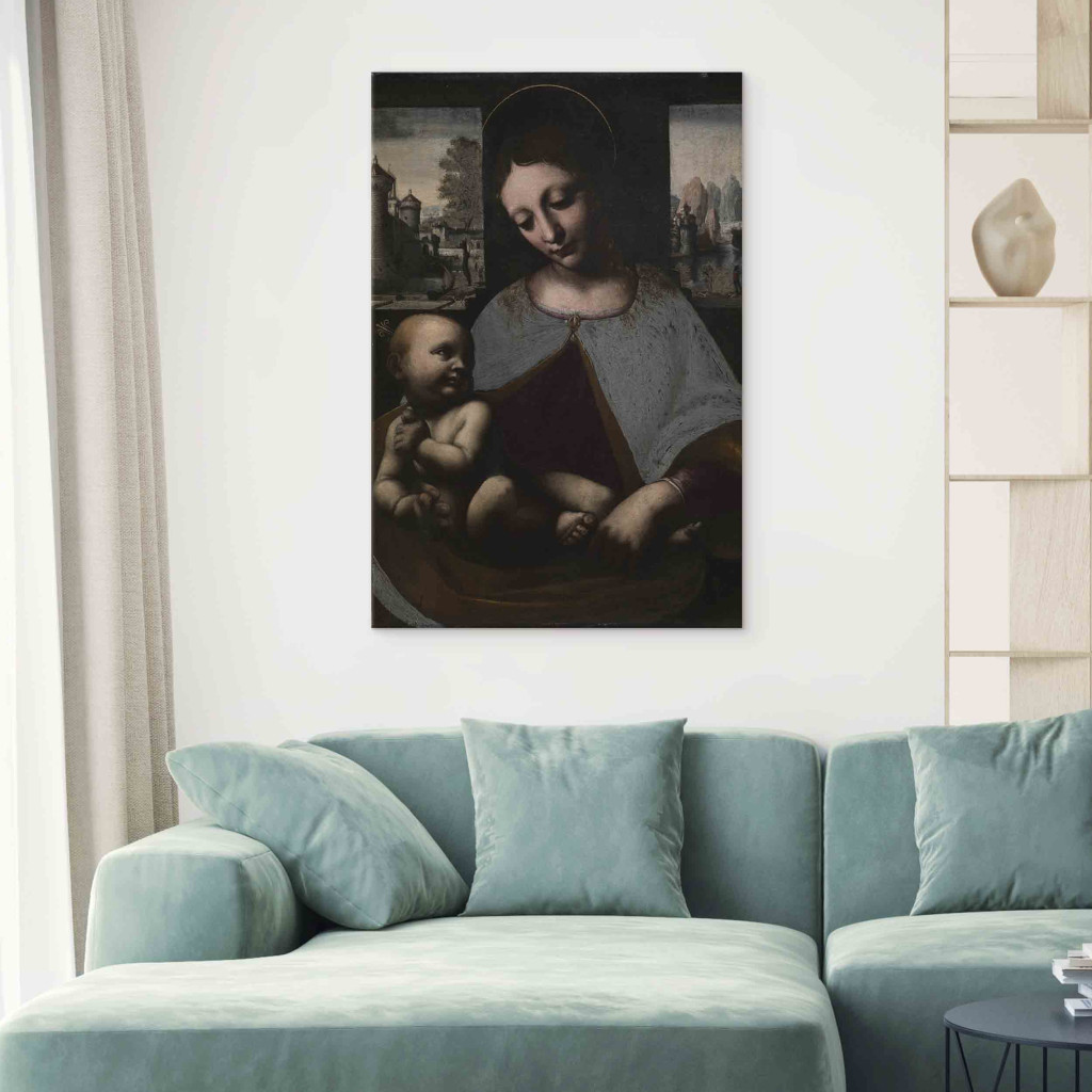 Schilderij  Leonardo Da Vinci: The Virgin And Child