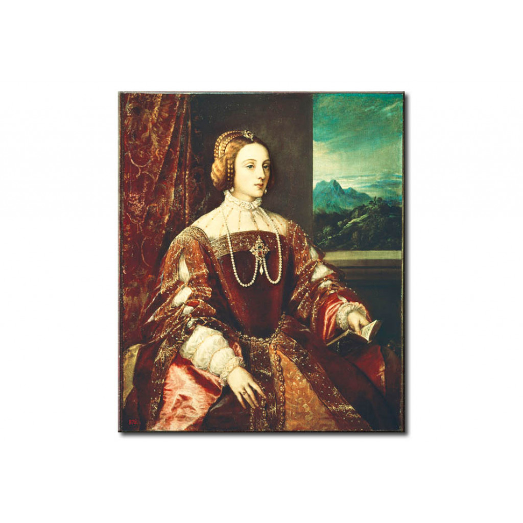Quadro Famoso Isabella Von Portgual / Gem.v.Tizian