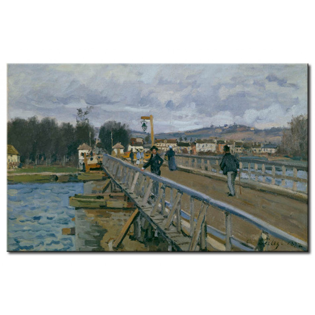 Schilderij  Alfred Sisley: Passerelle D'Argenteuil