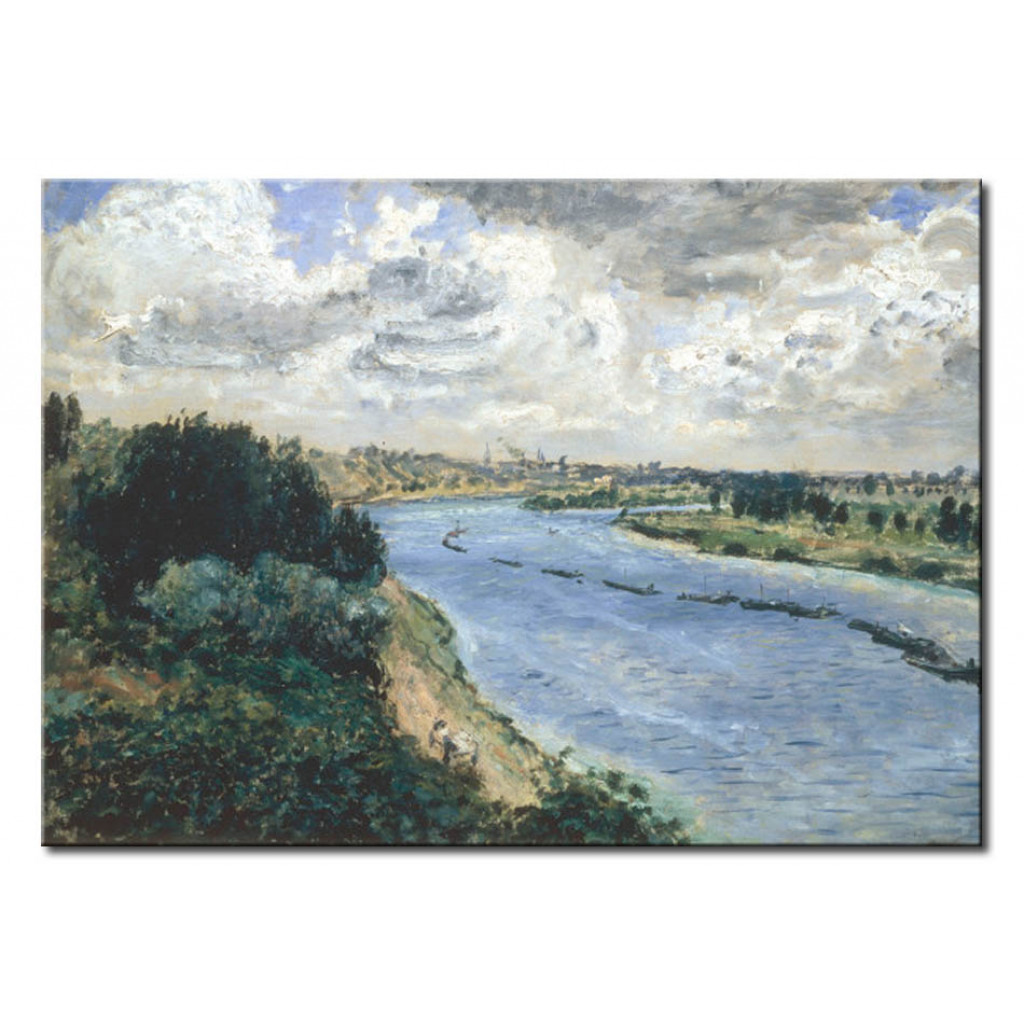 Schilderij  Pierre-Auguste Renoir: Chalands Sur La Seine