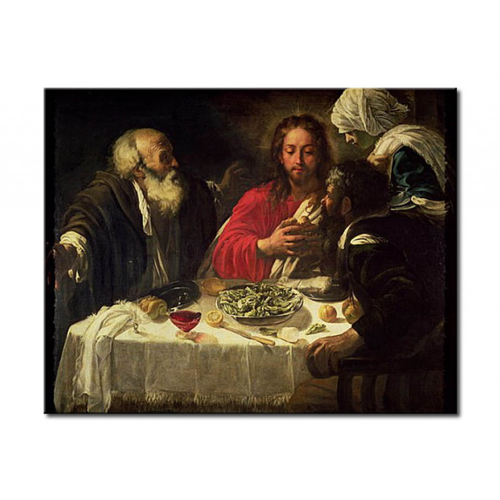 Schilderij  Caravaggio: The Supper At Emmaus