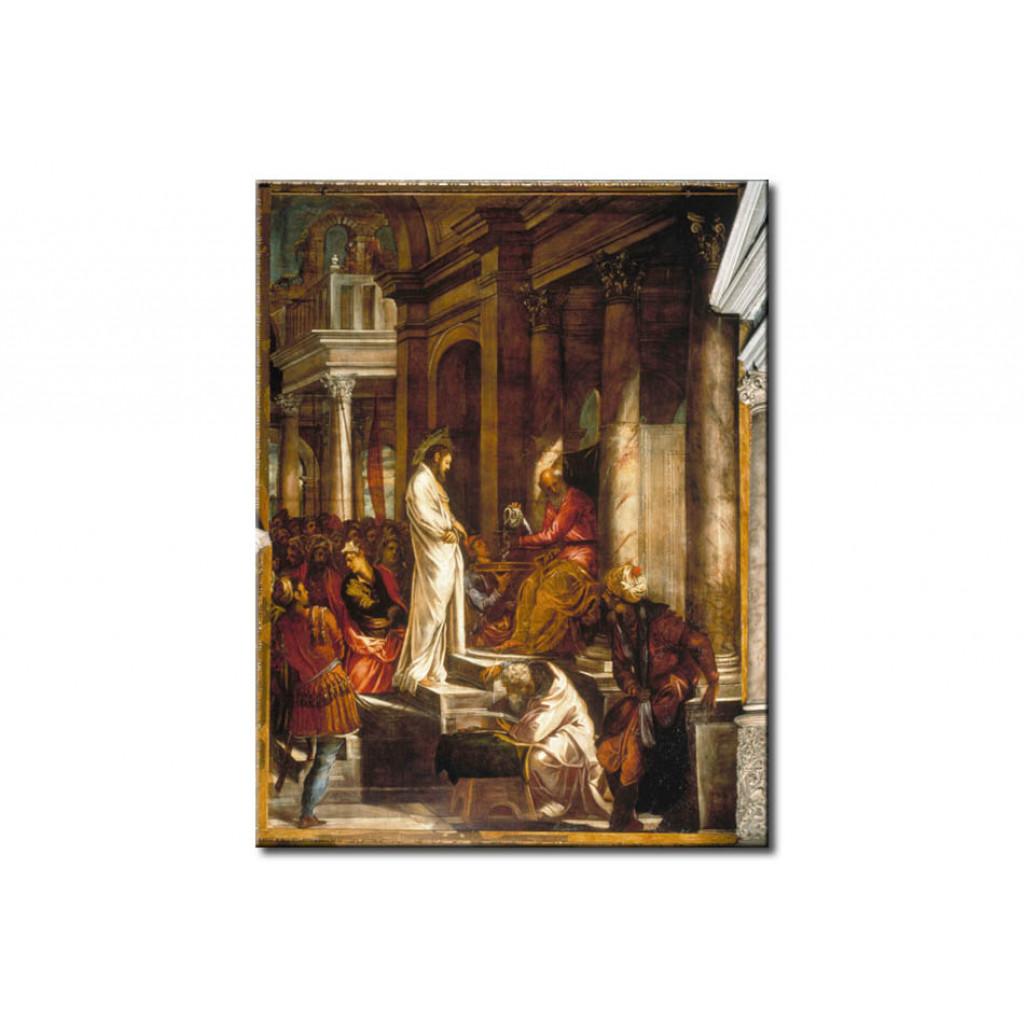 Schilderij  Tintoretto: Christ Before Pilate