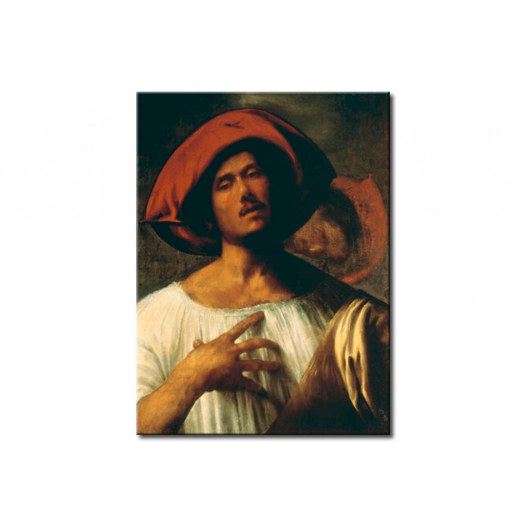 Schilderij  Giorgione: The Passionate Singer