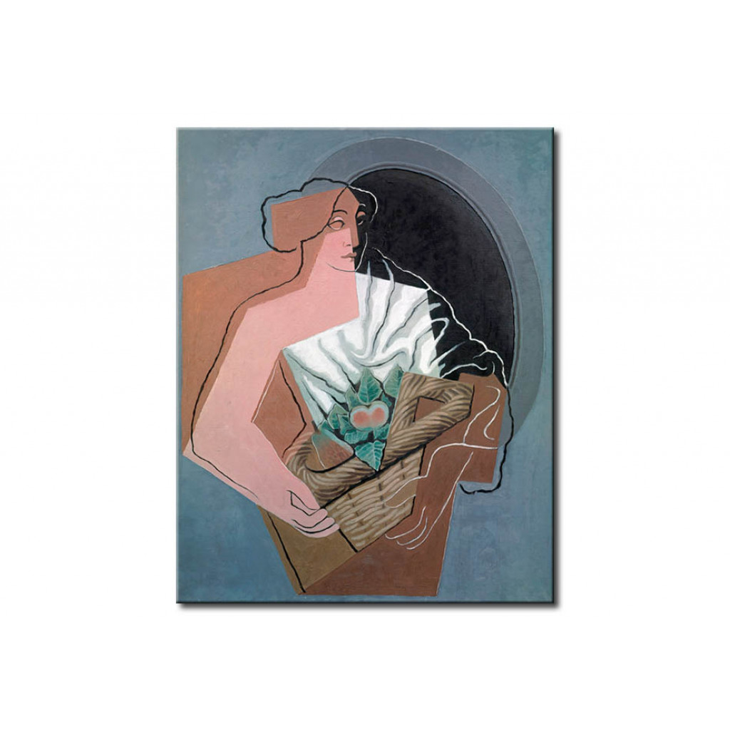 Schilderij  Juan Gris: La Femme Au Panier