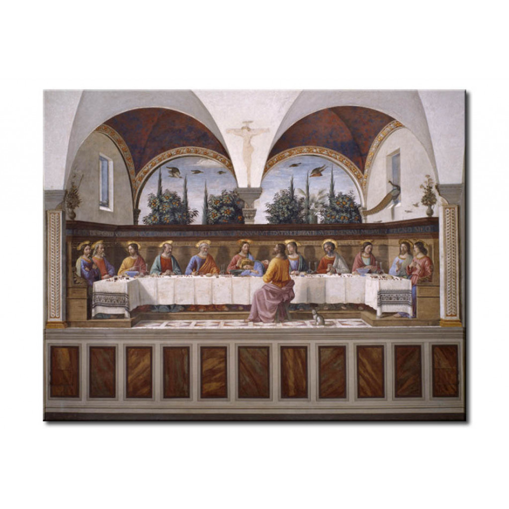 Schilderij  Domenico Ghirlandaio: The Last Supper