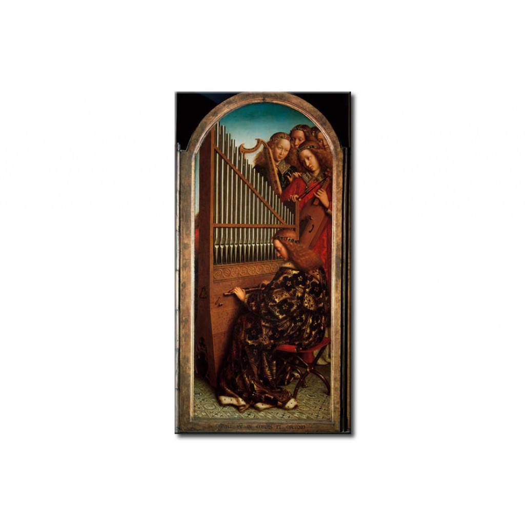 Schilderij  Jan Van Eyck: Angelic Concert