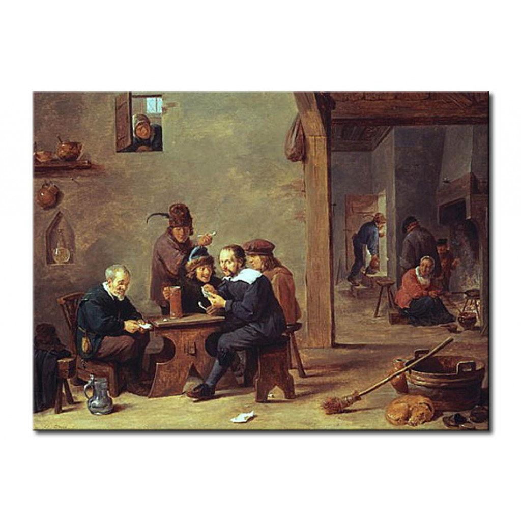 Schilderij  David Teniers The Younger: The Card Players