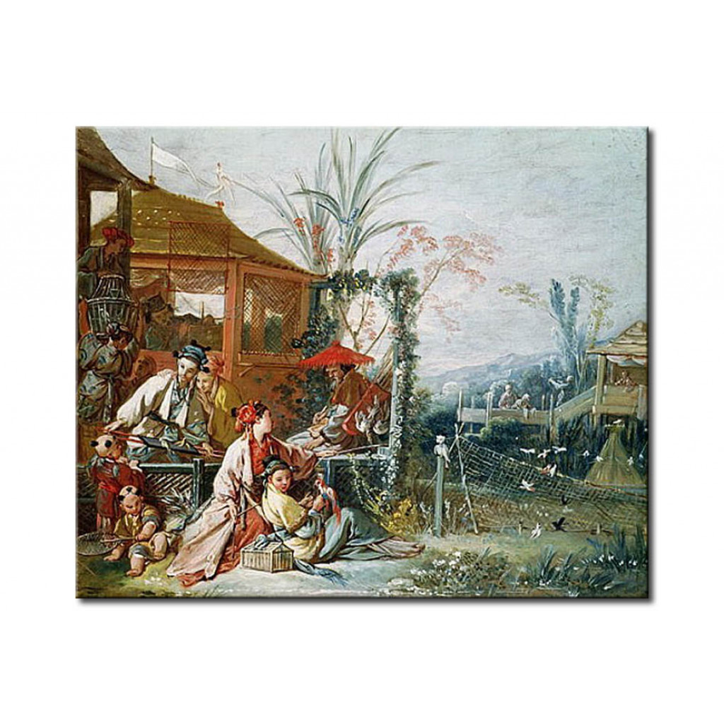 Schilderij  François Boucher: The Chinese Hunt