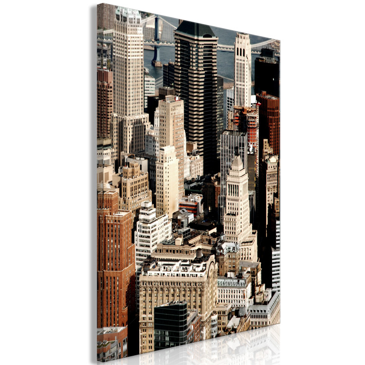 Canvas New York City skyscrapers - a bird's eye view photo of the skyscrapers 123911 additionalImage 2