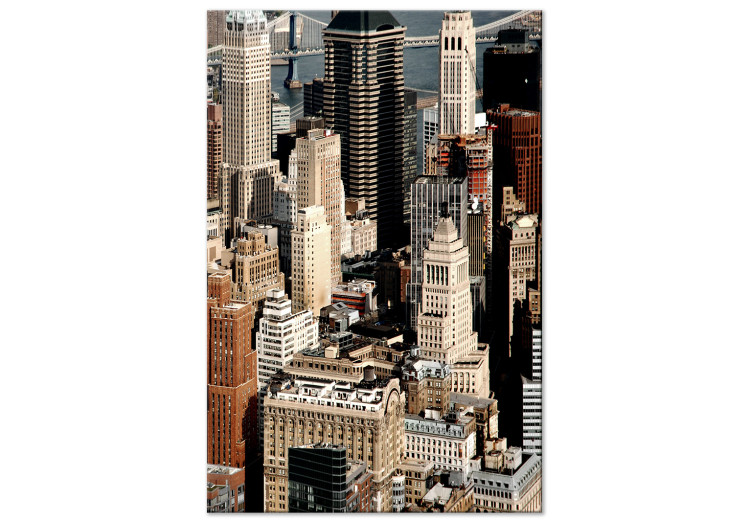 Leinwandbild Wolkenkratzer von New York - ein Bild aus der Vogelperspektive