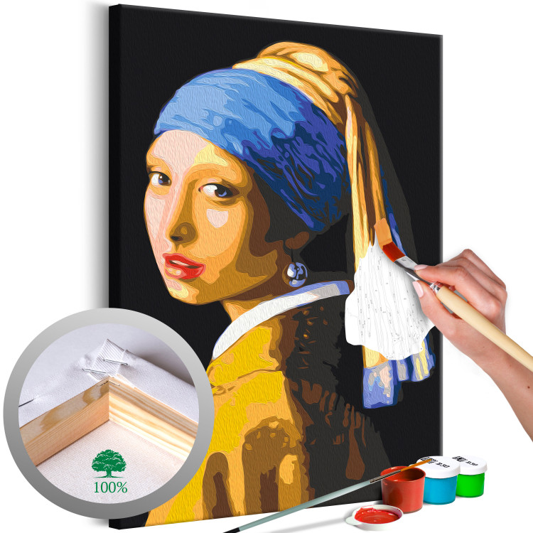 Paint by number Pearl Earring 132411