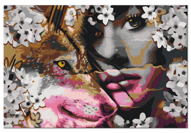 Paint by number Cherry Blossom, Wolf and the Girl 143311 additionalImage 4