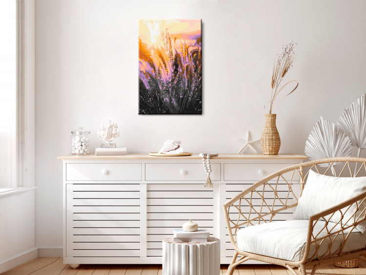Paint by number Romantic Meadow - Delicate Golden Grass at Sunset 145211 additionalImage 2