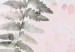 Tableau rond Pink Climbing Flowers - Roses and Ferns Painted With Watercolors 148911 additionalThumb 2