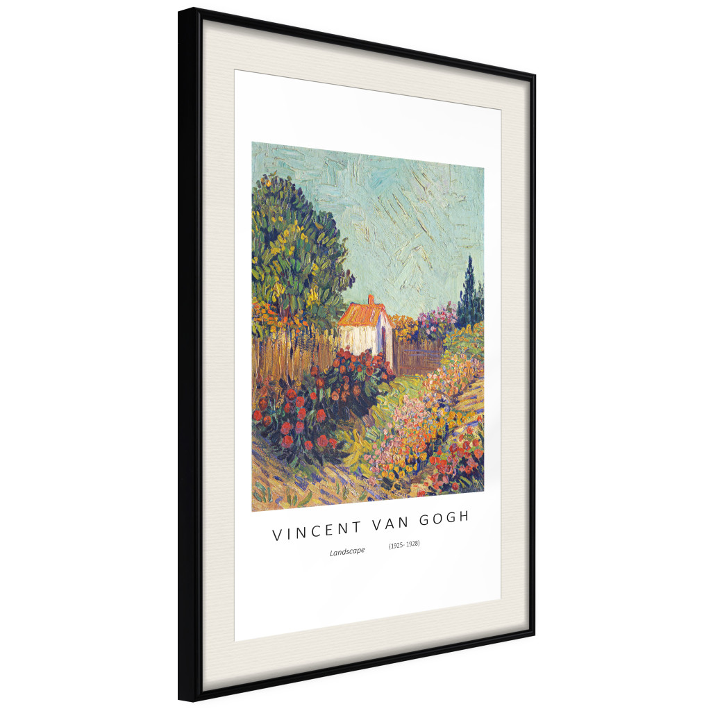 Plakat: Krajobraz - Reprodukcja Vincenta Van Gogha W Nowoczesnym Wydaniu