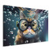 Konst AI Cat - Diving Animal in Goggles Among Bubbles - Horizontal 150211 additionalThumb 2
