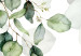 Tavla av akrylglas Lightness of Leaves - Delicate Green Composition With Twigs [Glass] 151511 additionalThumb 6