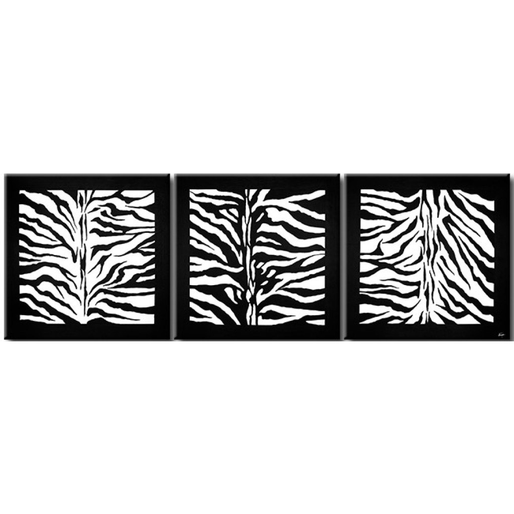 Schilderij  Minimalistische : Zebrapatroon
