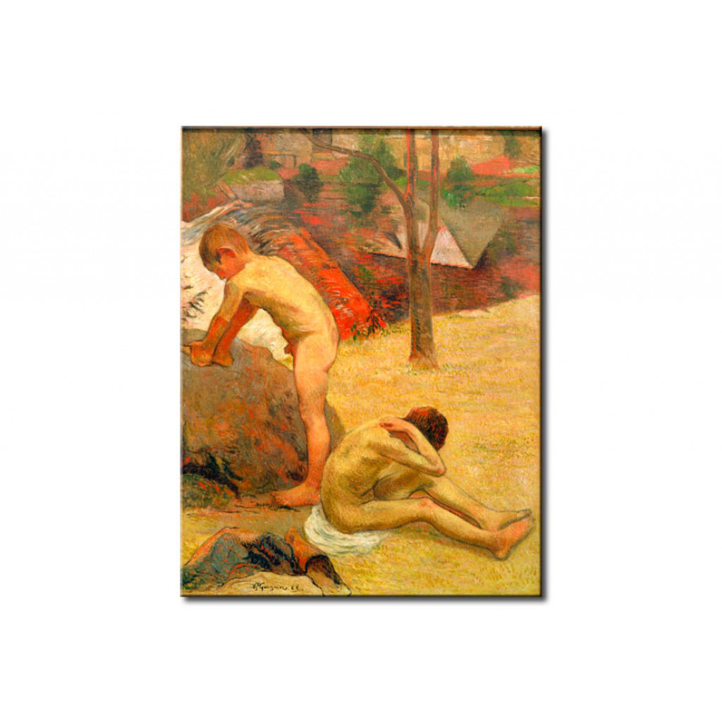 Schilderij  Paul Gauguin: Jeunes Baigneurs Bretons