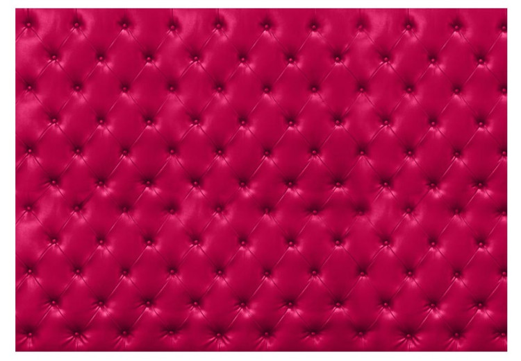 Fotomural Luxo - fundo imitando padrão acolchoado fúcsia com textura de couro 61011 additionalImage 1