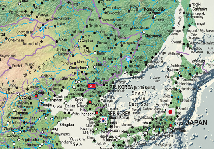 Tablero decorativo en corcho World Map: Graphite Currents [Cork Map] 98011 additionalImage 5
