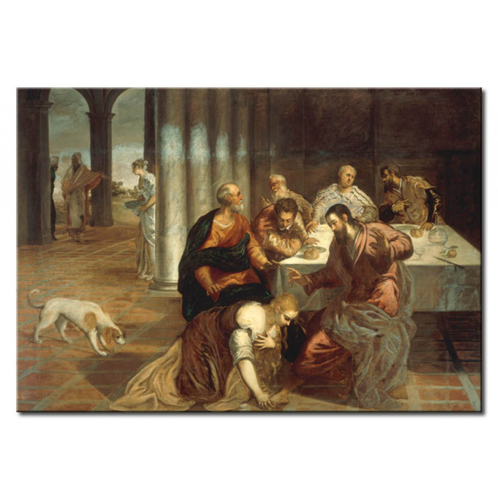 Schilderij  Tintoretto: Meal In The House Of Simon