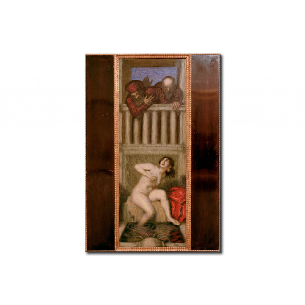Schilderij  Franz Von Stuck: Susanna And The Two Elders