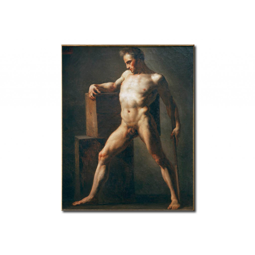 Schilderij  Théodore Géricault: Nude Study Of A Man