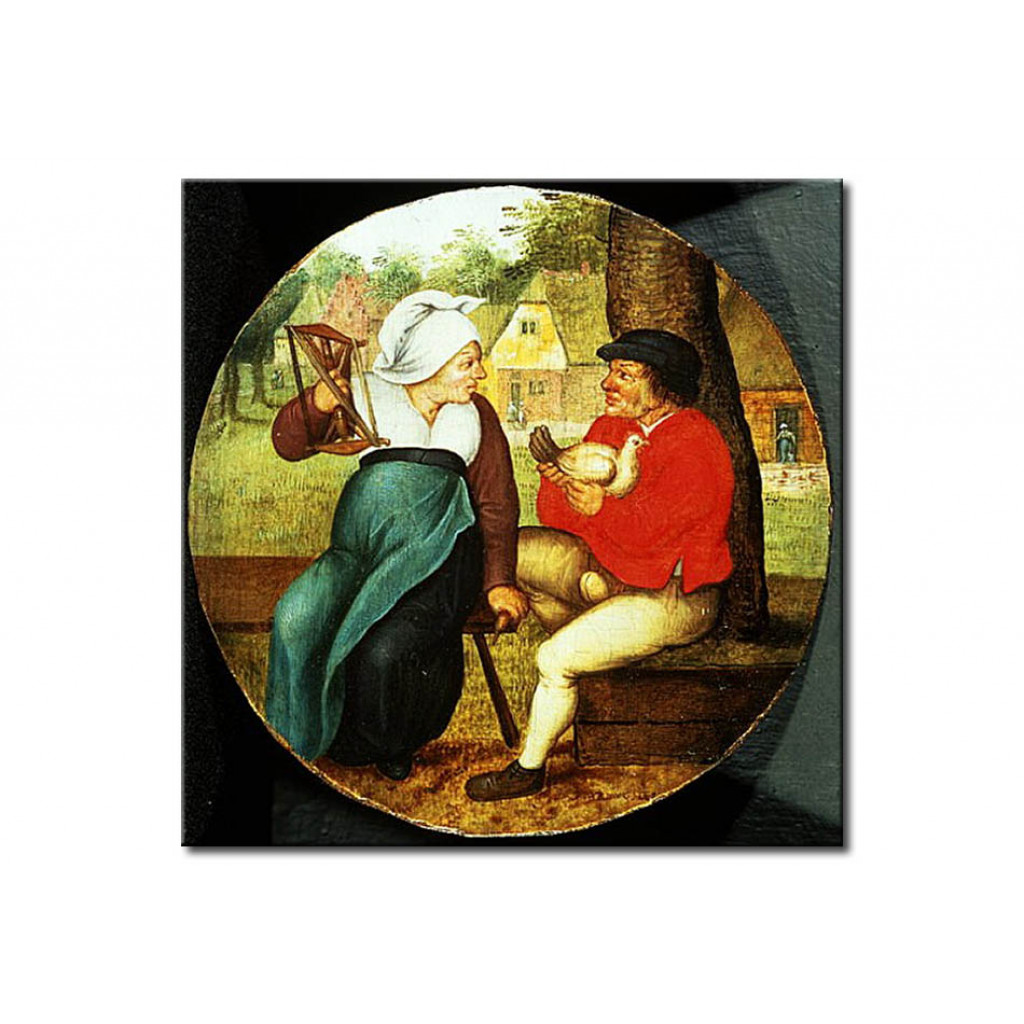 Schilderij  Pieter Brueghel The Younger: A Flemish Proverb