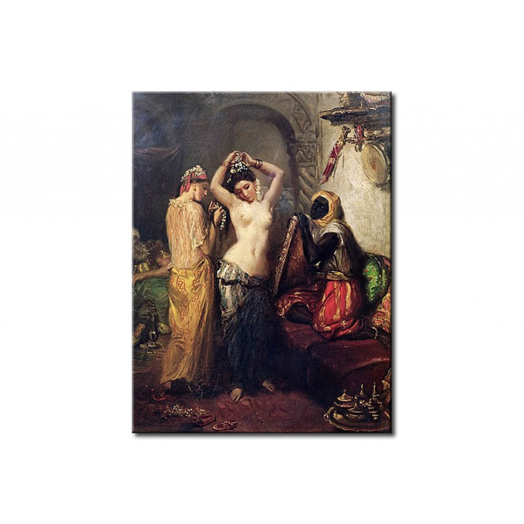 Schilderij  Théodore Chassériau: The Toilet In The Seraglio
